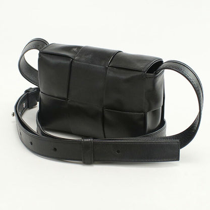 中古 ボッテガヴェネタ 斜め掛け ショルダーバッグ レディース ブランド BOTTEGA VENETA キャンディカセット ブラック バッグ USDBO96478011