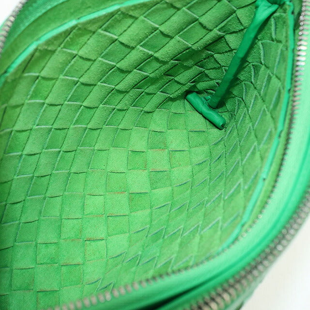 二手 Bottega Veneta 斜挎单肩包 男士品牌 BOTTEGA VENETA Intrecciato 皮革绿色包 USDBO96665011