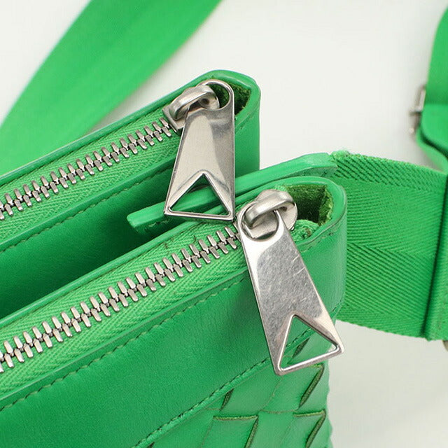二手 Bottega Veneta 斜挎单肩包 男士品牌 BOTTEGA VENETA Intrecciato 皮革绿色包 USDBO96665011