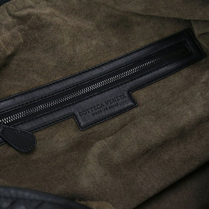 中古 ボッテガヴェネタ ミニボストン レディース ブランド BOTTEGA VENETA イントレチャート レザー ブラック バッグ USDBO96707011