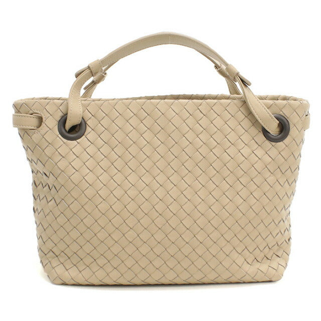中古 ボッテガヴェネタ ハンドバッグ レディース ブランド BOTTEGA VENETA イントレチャート レザー ベージュ バッグ USDBO96978011