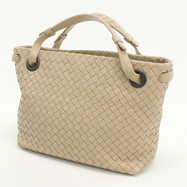 中古 ボッテガヴェネタ ハンドバッグ レディース ブランド BOTTEGA VENETA イントレチャート レザー ベージュ バッグ USDBO96978011