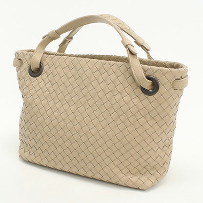 中古 ボッテガヴェネタ ハンドバッグ レディース ブランド BOTTEGA VENETA イントレチャート レザー ベージュ バッグ USDBO96978011