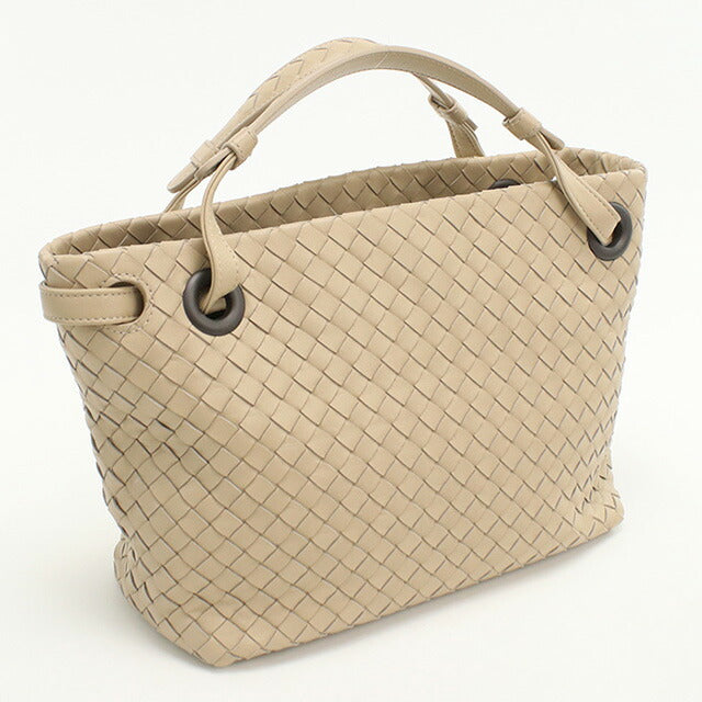 中古 ボッテガヴェネタ ハンドバッグ レディース ブランド BOTTEGA VENETA イントレチャート レザー ベージュ バッグ USDBO96978011