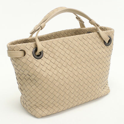 中古 ボッテガヴェネタ ハンドバッグ レディース ブランド BOTTEGA VENETA イントレチャート レザー ベージュ バッグ USDBO96978011