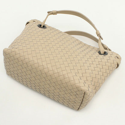 中古 ボッテガヴェネタ ハンドバッグ レディース ブランド BOTTEGA VENETA イントレチャート レザー ベージュ バッグ USDBO96978011