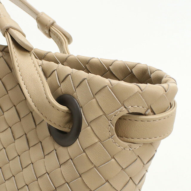 中古 ボッテガヴェネタ ハンドバッグ レディース ブランド BOTTEGA VENETA イントレチャート レザー ベージュ バッグ USDBO96978011