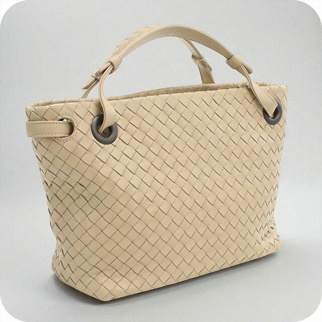 中古 ボッテガヴェネタ ハンドバッグ レディース ブランド BOTTEGA VENETA イントレチャート レザー ベージュ バッグ USDBO96978011