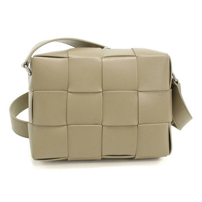 中古 ボッテガヴェネタ 斜め掛け ショルダーバッグ レディース ブランド BOTTEGA VENETA マキシ イントレチャート カーキ バッグ USDBO97274011