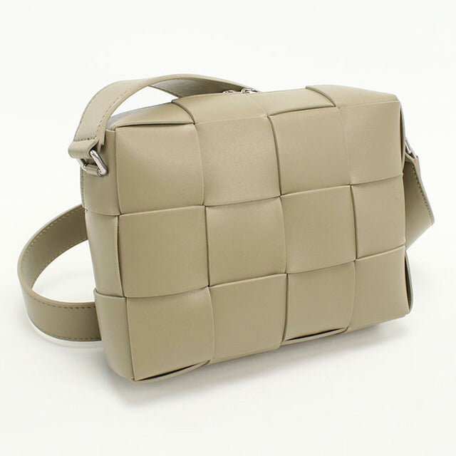 中古 ボッテガヴェネタ 斜め掛け ショルダーバッグ レディース ブランド BOTTEGA VENETA マキシ イントレチャート カーキ バッグ USDBO97274011