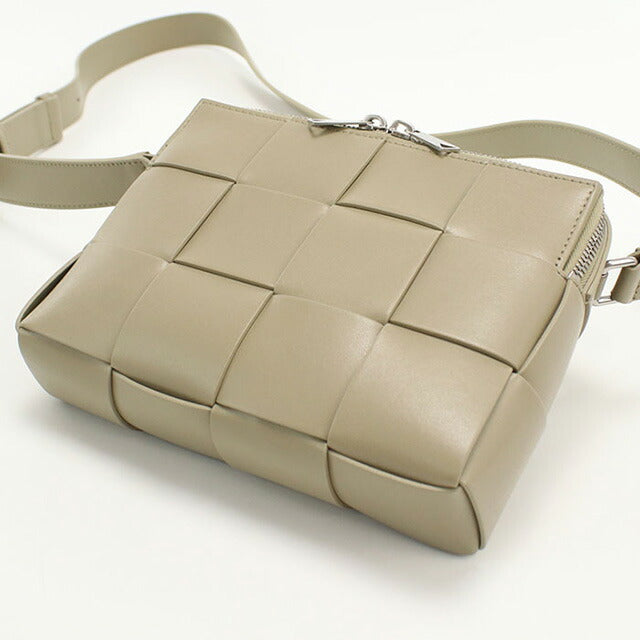 中古 ボッテガヴェネタ 斜め掛け ショルダーバッグ レディース ブランド BOTTEGA VENETA マキシ イントレチャート カーキ バッグ USDBO97274011