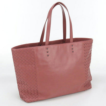 中古 ボッテガヴェネタ トートバッグ レディース ブランド BOTTEGA VENETA イントレチャート レザー 386812 ピンク バッグ USDBO98360011