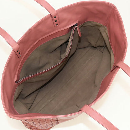 中古 ボッテガヴェネタ トートバッグ レディース ブランド BOTTEGA VENETA イントレチャート レザー 386812 ピンク バッグ USDBO98360011