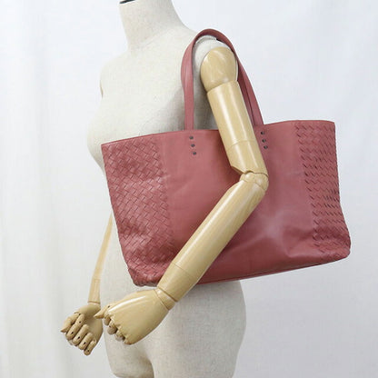 中古 ボッテガヴェネタ トートバッグ レディース ブランド BOTTEGA VENETA イントレチャート レザー 386812 ピンク バッグ USDBO98360011