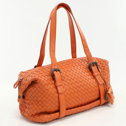 中古 ボッテガヴェネタ ミニボストン レディース ブランド BOTTEGA VENETA イントレチャート レザー 272801 V0016 7561 オレンジ バッグ USDBO98501011