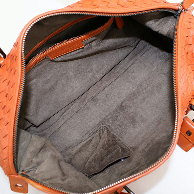 中古 ボッテガヴェネタ ミニボストン レディース ブランド BOTTEGA VENETA イントレチャート レザー 272801 V0016 7561 オレンジ バッグ USDBO98501011