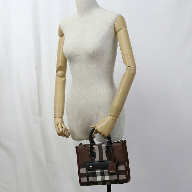 Used Burberry Handbag Ladies Brand BURBERRY Burberry Check Freya 2WAY Mini 81122281 Brown Bag USDBU100834011