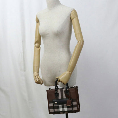 Used Burberry Handbag Ladies Brand BURBERRY Burberry Check Freya 2WAY Mini 81122281 Brown Bag USDBU100834011