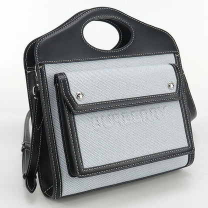 中古 バーバリー ハンドバッグ レディース ブランド BURBERRY ミニポケットバッグ ブルー バッグ USDBU101489011
