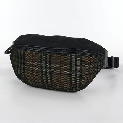 二手 Burberry Body Bag 男士品牌 BURBERRY Nova 格纹黑色包 USDBU102827011