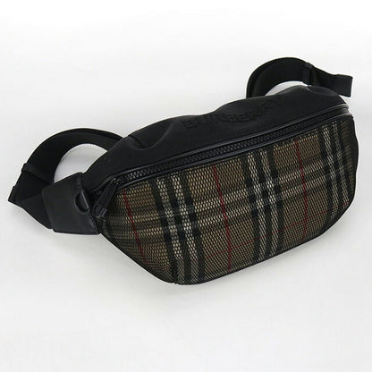 二手 Burberry Body Bag 男士品牌 BURBERRY Nova 格纹黑色包 USDBU102827011