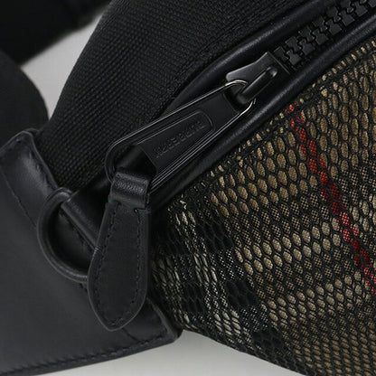 二手 Burberry Body Bag 男士品牌 BURBERRY Nova 格纹黑色包 USDBU102827011