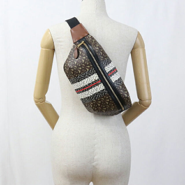 中古 バーバリー ボディバッグ ユニセックス ブランド BURBERRY ベルトバッグ 8021483 ブラウン バッグ USDBU104681011