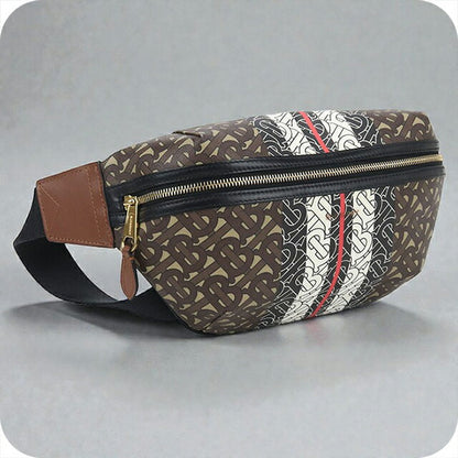 中古 バーバリー ボディバッグ ユニセックス ブランド BURBERRY ベルトバッグ 8021483 ブラウン バッグ USDBU104681011