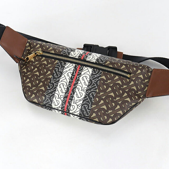 中古 バーバリー ボディバッグ ユニセックス ブランド BURBERRY ベルトバッグ 8021483 ブラウン バッグ USDBU104681011