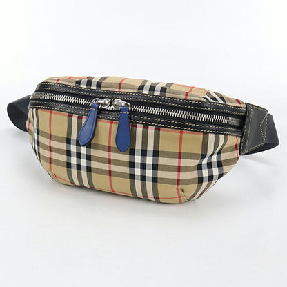 二手 Burberry Body Bag 男士品牌 BURBERRY Nova 格纹腰包 米色包 USDBU104682011
