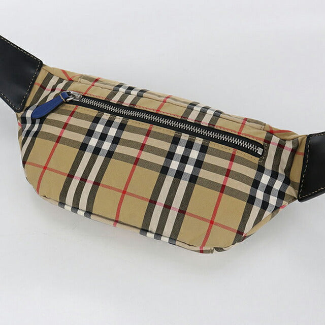 二手 Burberry Body Bag 男士品牌 BURBERRY Nova 格纹腰包 米色包 USDBU104682011