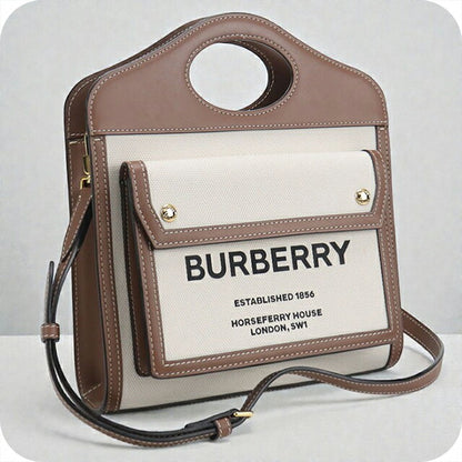 中古 バーバリー ハンドバッグ レディース ブランド BURBERRY ミニポケットバッグ　2WAY 80393611 ベージュ バッグ USDBU105062011