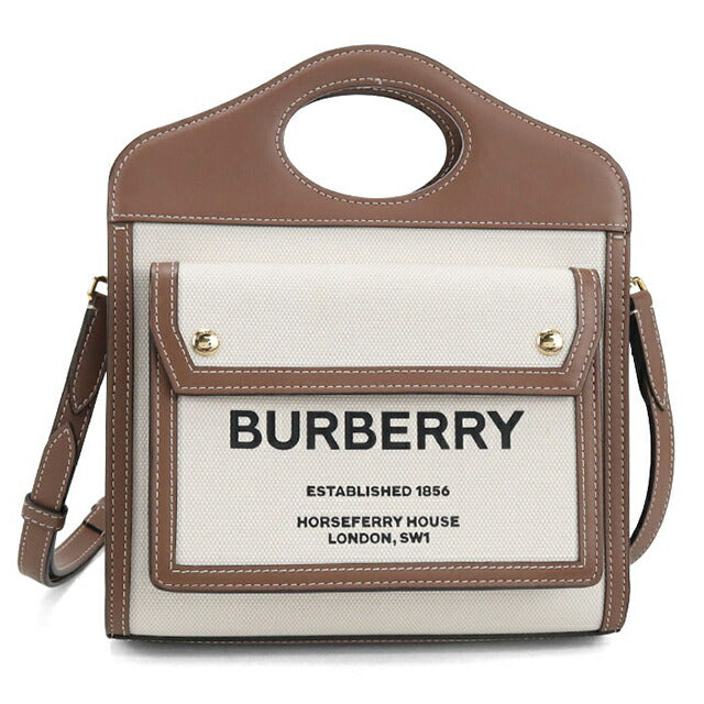 中古 バーバリー ハンドバッグ レディース ブランド BURBERRY ミニポケットバッグ　2WAY 80393611 ベージュ バッグ USDBU105062011