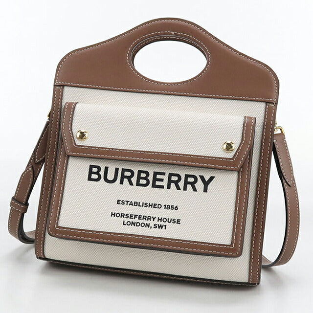 中古 バーバリー ハンドバッグ レディース ブランド BURBERRY ミニポケットバッグ　2WAY 80393611 ベージュ バッグ USDBU105062011