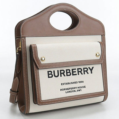 中古 バーバリー ハンドバッグ レディース ブランド BURBERRY ミニポケットバッグ　2WAY 80393611 ベージュ バッグ USDBU105062011