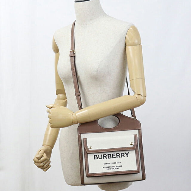 中古 バーバリー ハンドバッグ レディース ブランド BURBERRY ミニポケットバッグ　2WAY 80393611 ベージュ バッグ USDBU105062011