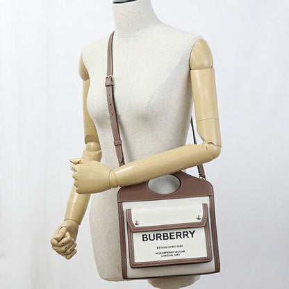 中古 バーバリー ハンドバッグ レディース ブランド BURBERRY ミニポケットバッグ　2WAY 80393611 ベージュ バッグ USDBU105062011
