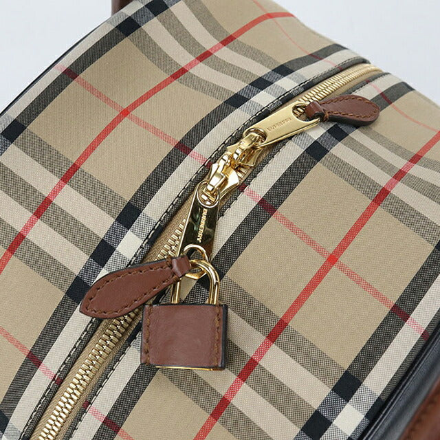 中古 バーバリー ハンドバッグ レディース ブランド BURBERRY ノバチェック キューブバッグ 2WAY レザー ブラック USDBU107827011
