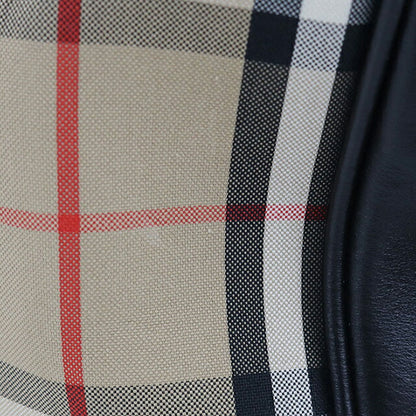 中古 バーバリー ハンドバッグ レディース ブランド BURBERRY ノバチェック キューブバッグ 2WAY レザー ブラック USDBU107827011
