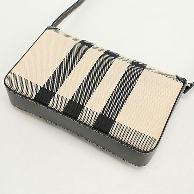 BURBERRY ストライプ ポーチ カラビナ付き Used Burberry Crossbody Shoulder Bag Women's Brand BURBERRY Nova