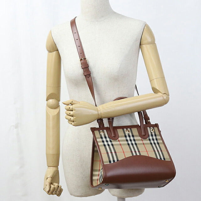 Used Burberry tote bag ladies brand BURBERRY Burberry check 2WAY beige USDBU110833011