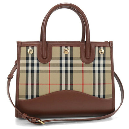 Used Burberry tote bag ladies brand BURBERRY Burberry check 2WAY beige USDBU110833011