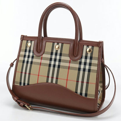 Used Burberry tote bag ladies brand BURBERRY Burberry check 2WAY beige USDBU110833011