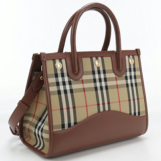 Used Burberry tote bag ladies brand BURBERRY Burberry check 2WAY beige USDBU110833011