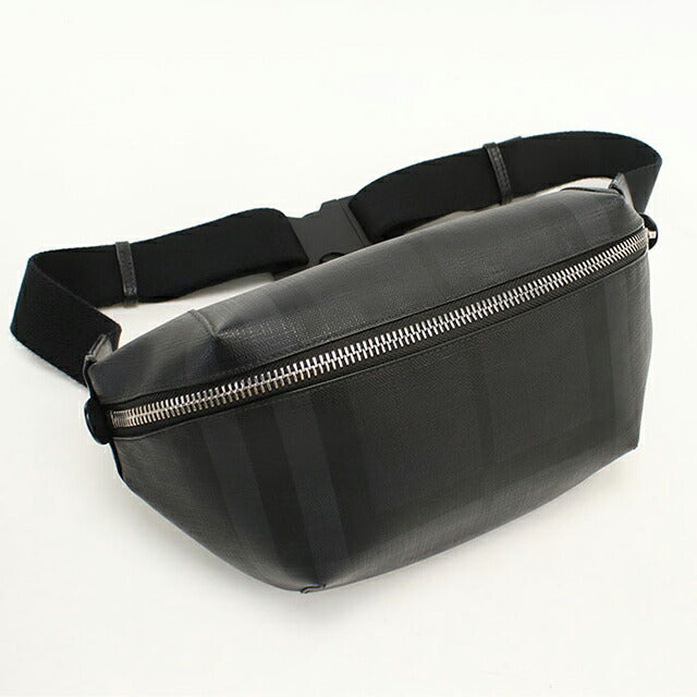 中古 バーバリー ボディバッグ メンズ ブランド BURBERRY バーバリーチェック ベルトバッグ 8014237 ブラック USDBU114657011
