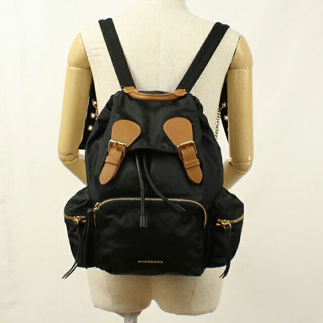 中古 バーバリー リュック ユニセックス ブランド BURBERRY バッグパック 4016622 ブラック USDBU114746011