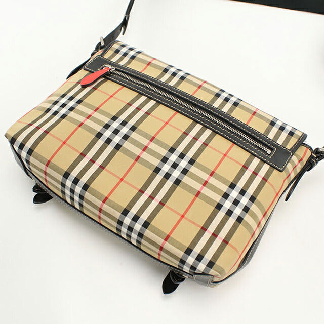 中古 バーバリー 斜め掛け ショルダーバッグ ユニセックス ブランド BURBERRY ノバチェック メッセンジャーバッグ 4077391 ベージュ USDBU114850011