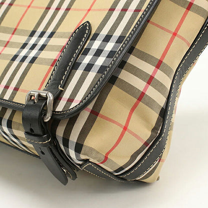 中古 バーバリー 斜め掛け ショルダーバッグ ユニセックス ブランド BURBERRY ノバチェック メッセンジャーバッグ 4077391 ベージュ USDBU114850011