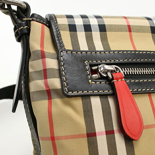 中古 バーバリー 斜め掛け ショルダーバッグ ユニセックス ブランド BURBERRY ノバチェック メッセンジャーバッグ 4077391 ベージュ USDBU114850011