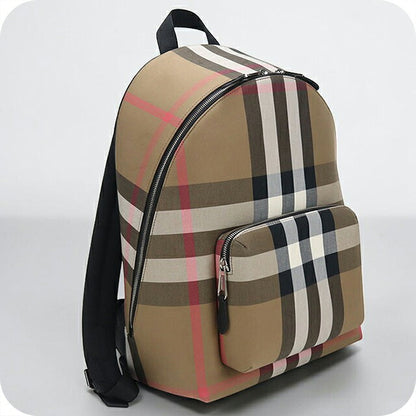 中古 バーバリー リュック メンズ ブランド BURBERRY JEFF チェック バックパック 8084550 ブラウン USDBU116035011